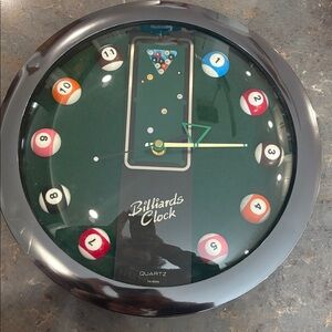 Billiard Ball Quartz  Wall Clock